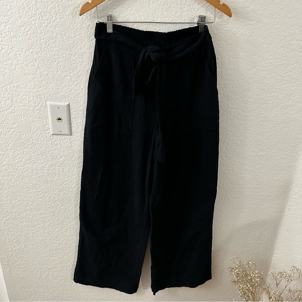 Anthropologie Drew Black Wide Leg Pants